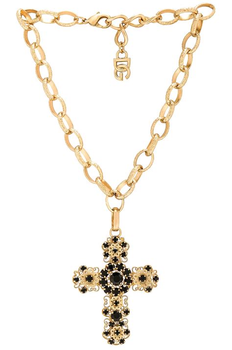 dolce gabbana necklace necklaces|dolce gabbana cross necklace.